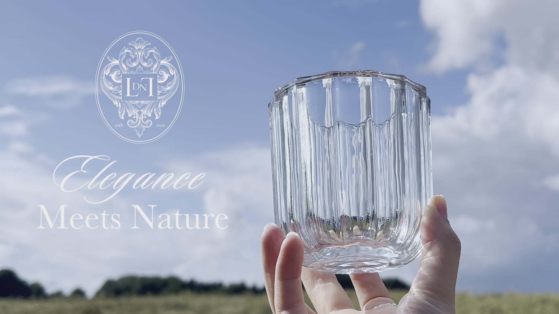 LDNL ribbed glass vase shown in shifting natural settings – from sunlight to stillness, where form and feeling meet.